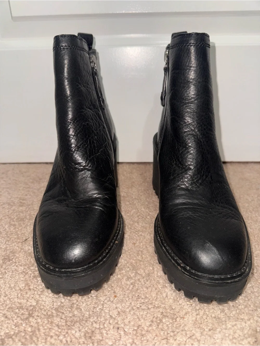 Zodiac Julie Lug Sole Wedge Bootie 7